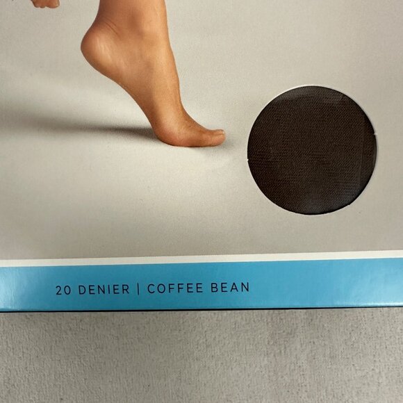 Silk Impressions Control Top Sheer Pantyhose XL Coffee Bean 4 Pairs 20 Denier - Picture 3 of 11